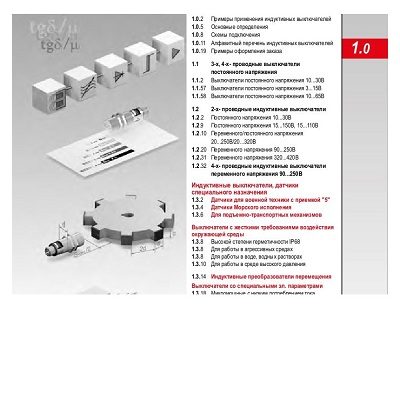 Индуктивные датчики каталог